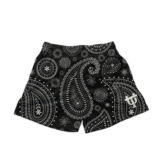 UT Paisley shorts Black